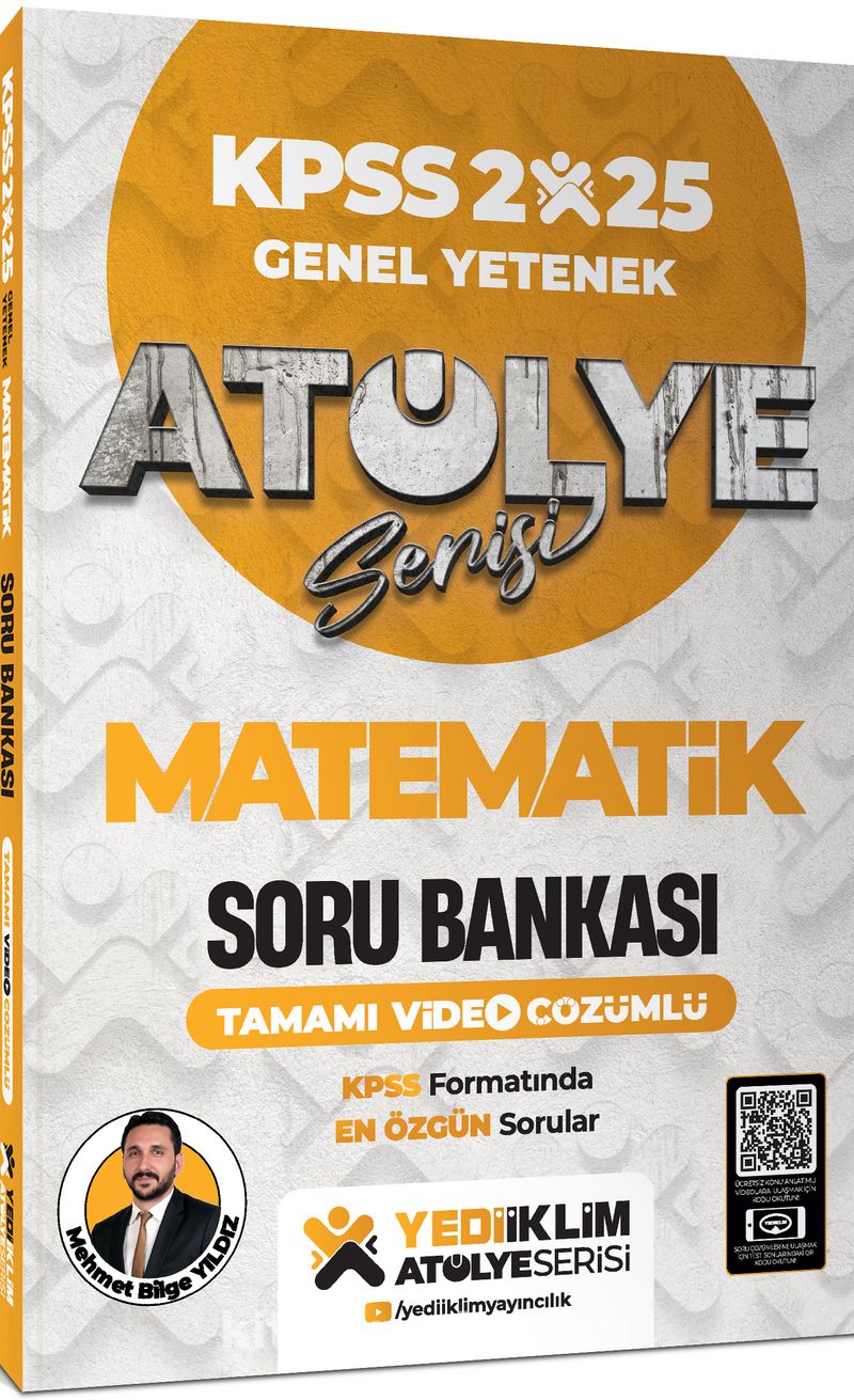 2025 Atölye Serisi KPSS Genel Yetenek Matematik Tamamı Video Çözümlü Soru Bankası