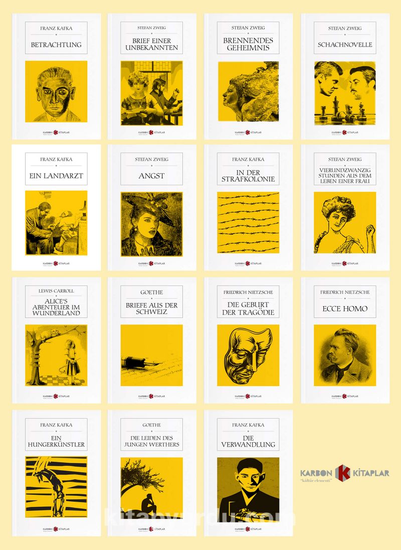 Karbon Kitaplar Almanca Seti (15 Kitap)