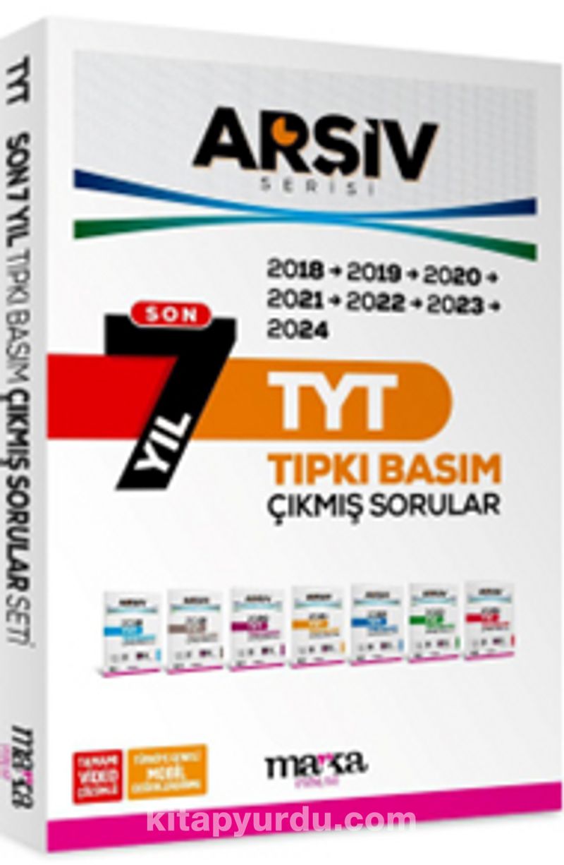 Son 7 Yıl TYT Arşiv Serisi Tıpkı Basım Fasikül Fasikül Çıkmış Sorular Tamamı Video Çözümlü