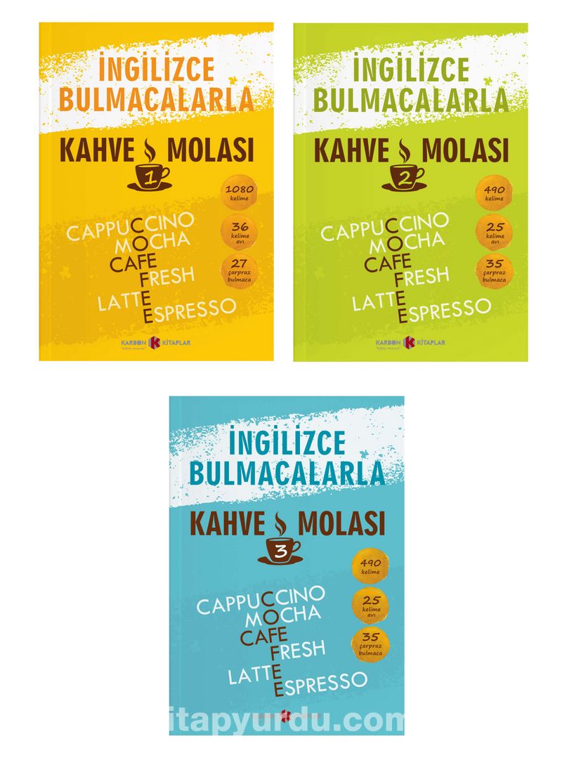 İngilizce Bulmacalarla Kahve Molası Set (3 Kitap)