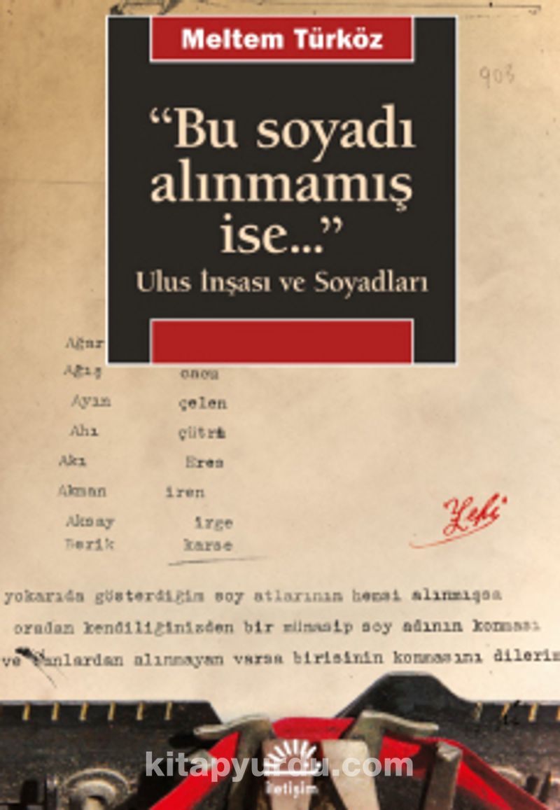 Bu Soyadı Alınmamış İse...