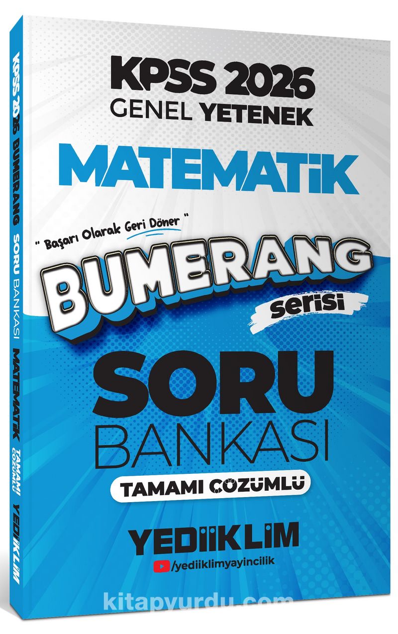 2026 KPSS Genel Yetenek Bumerang Matematik Tamamı Çözümlü Soru Bankası