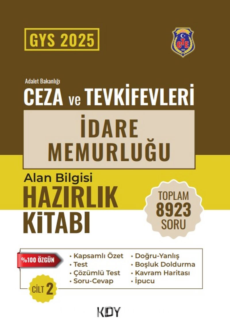 CTE Ünvan Değişikliği Sınavı İdare Memurluğu 2. Cilt