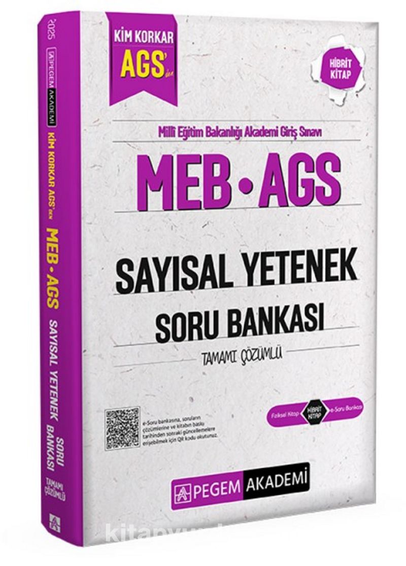 MEB AGS Kim Korkar Sayısal Yetenek Soru Bankası Tamamı Çözümlü
