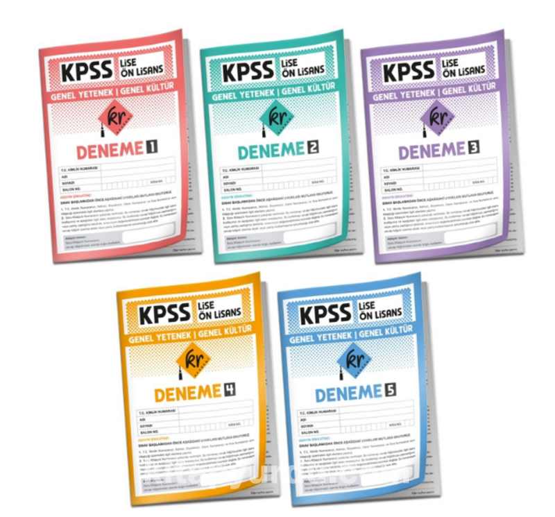 2026 KPSS Lise Ön Lisans Genel Yetenek Genel Kültür 5'li Deneme Paketi