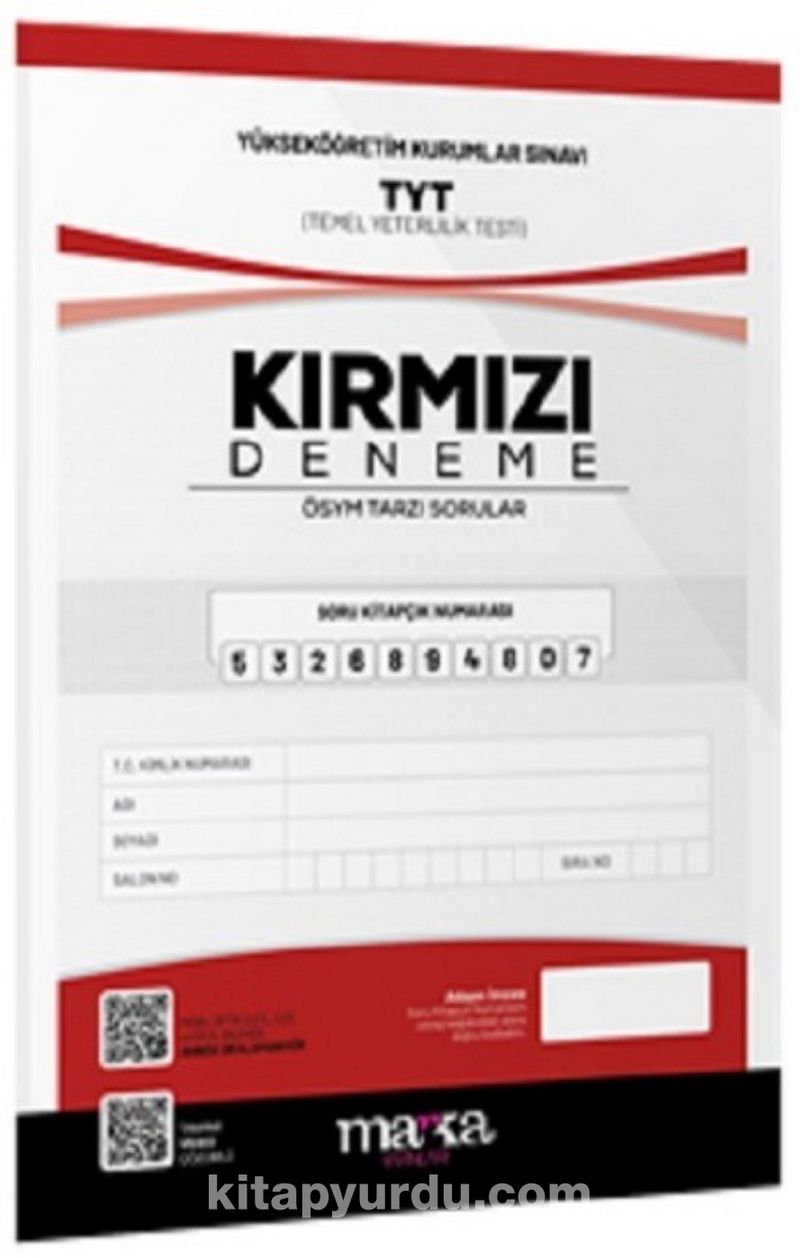 2025 TYT Yeni Nesil Kırmızı Deneme Tamamı Video Çözümlü