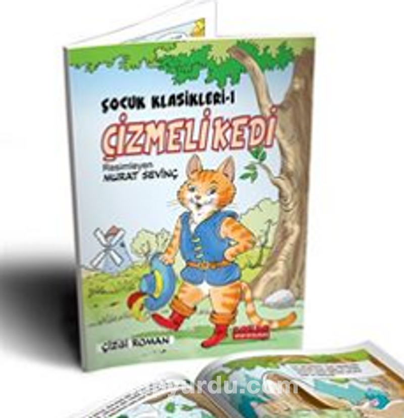 Çizmeli Kedi Renkli Çizgi Roman / Çocuk Klasikleri 1