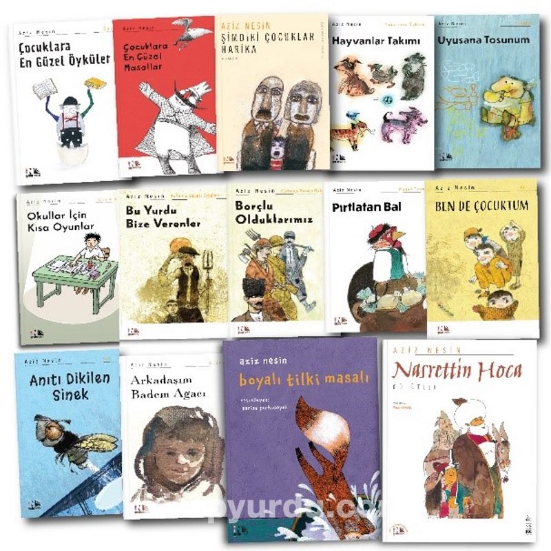 Aziz Nesin’in Çocuk Kitapları Seti  (14 Kitap)