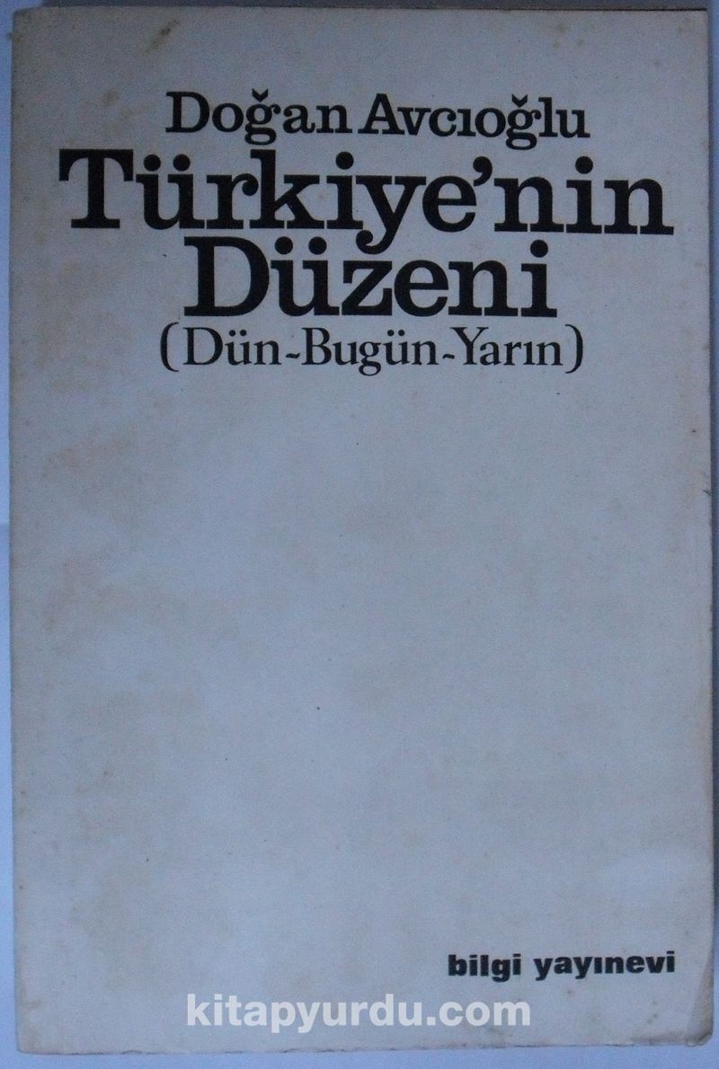 Türkiyenin Düzeni Kod: 7-I-29