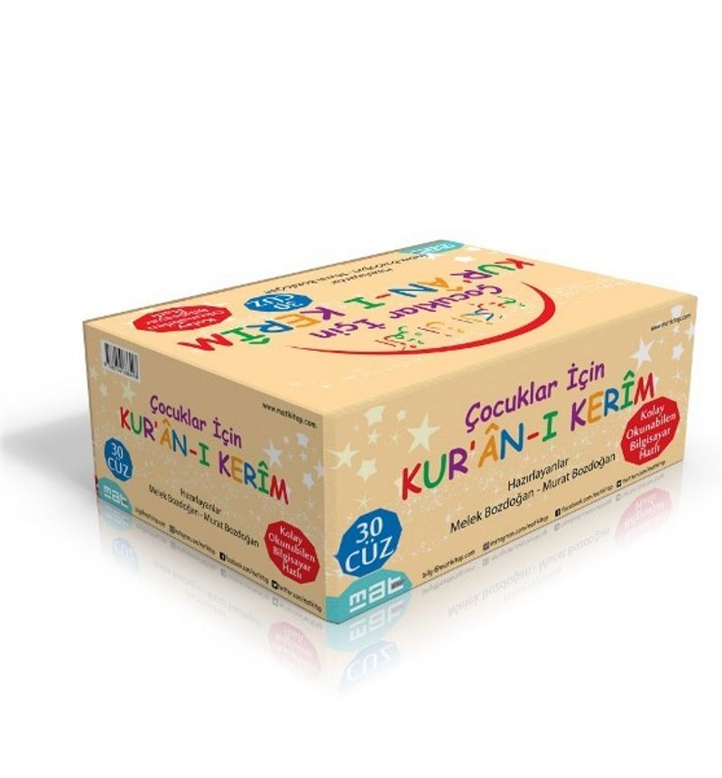 Çocuklar İçin Kur’an-ı Kerim 1-30. Cüzler (30 Kitaplık Set)