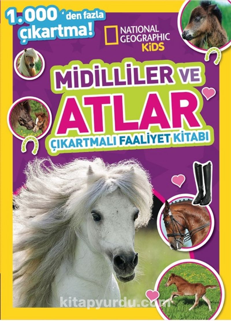 National Geographic Kids Midilliler ve Atlar Çıkartmalı Faaliyet Kitabı