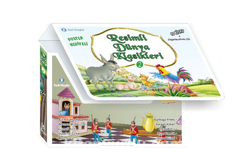 Resimli Dünya Klasikleri 2 (Yeşil Seri Kutulu 10 Kitap)